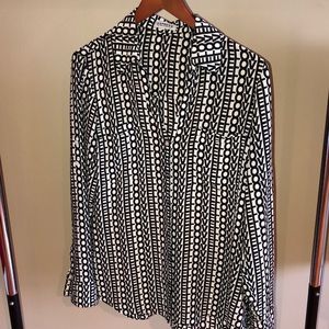 Express Portofino Shirt (Black/white LOVE) Large